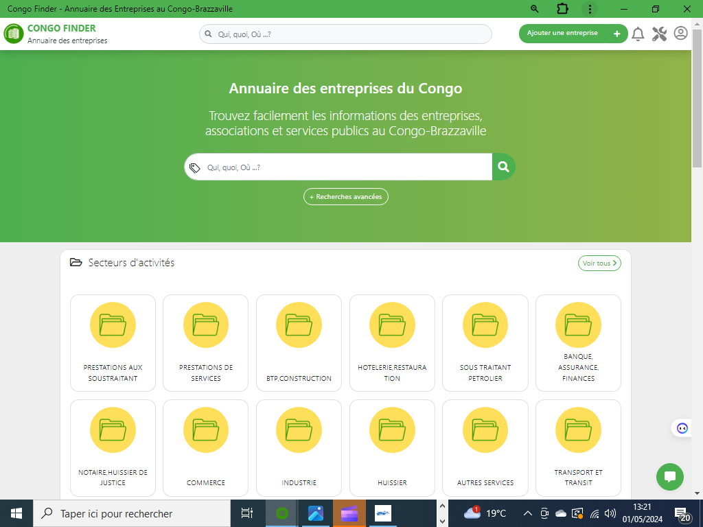 Congofinder – Annuaire professionnel