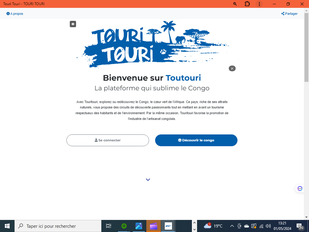 Touri Touri – Site vitrine